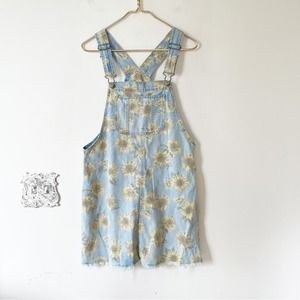 American Eagle Outfitters Sunflower Denim Overall Jumper